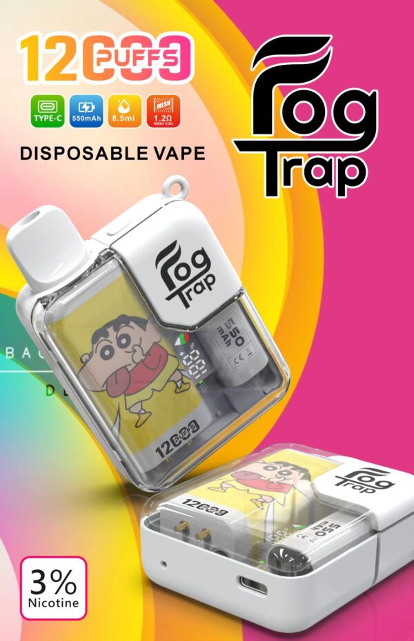 🔋Fog Trap 蠟筆小新x拉布布聯名款 拋棄式電子煙 12000口🔋