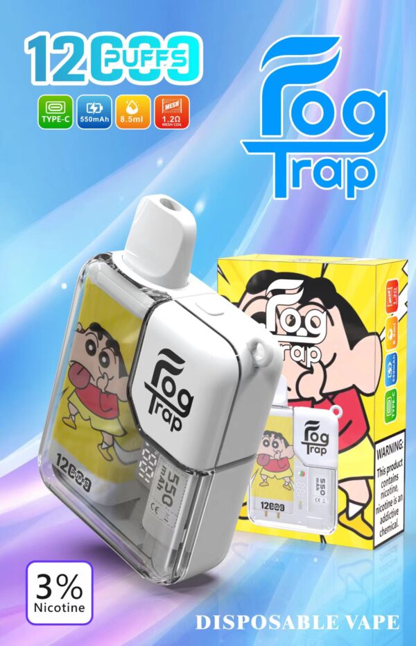 🔋Fog Trap 蠟筆小新x拉布布聯名款 拋棄式電子煙 12000口🔋