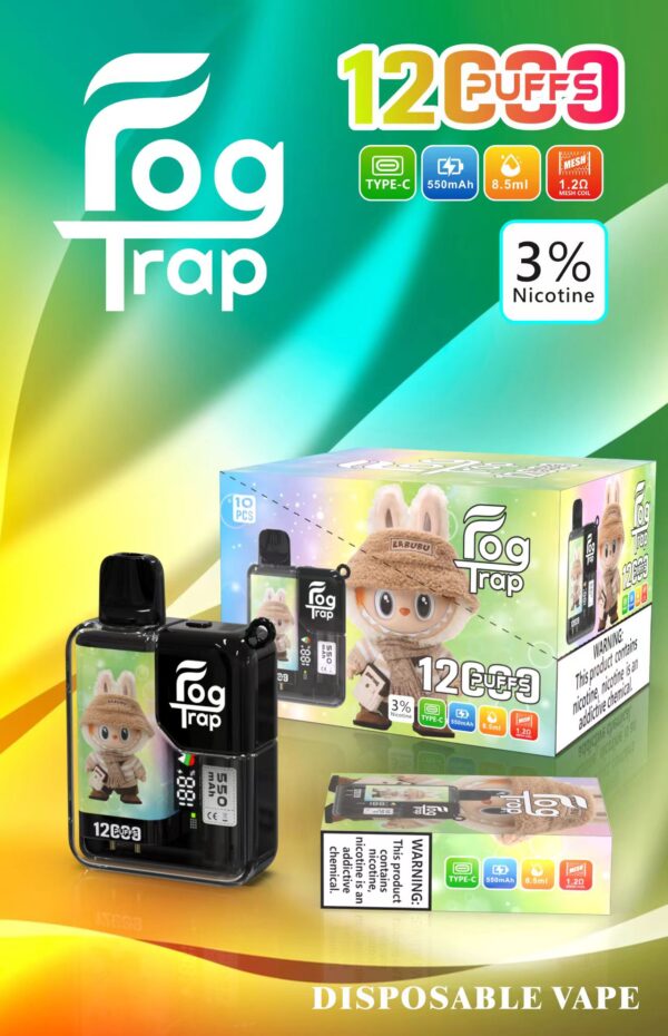 🔋Fog Trap 蠟筆小新x拉布布聯名款 拋棄式電子煙 12000口🔋